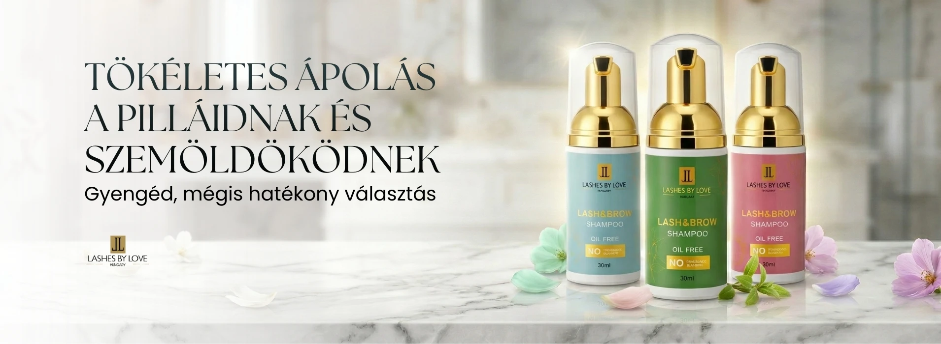 Lashes by Love illatosított professzionális szempilla sampon műszempilla tisztításához és előkészítéséhez