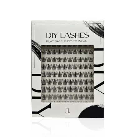 Lashes by Love DIY Műszempilla Mega Box D-MIX LOVELY 1 bájosan dús hatású otthoni építhető műszempilla, 100 tincs / box kiszerelésben