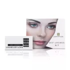 Lashes by Love DIY szempilla kit 0.07 vastagságú D-ívű MIX tálcás pillákkal az extra ívelt otthoni szempilla építéshez