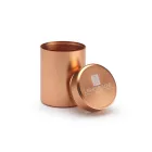 Rose Gold színű, stílusos fém szempilla ragasztó tartó box - Nedvesség elleni védelem