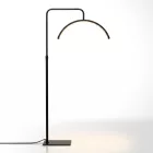 Aura Félhold LED szempillás- és kozmetikai lámpa, fekete színű, fényerősség- és színhőmérséklet szabályzóval