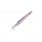 Lashes By Love rózsaszín nano hajlított csipesz, könnyített szerkezet és nano technológiás precíziós fej