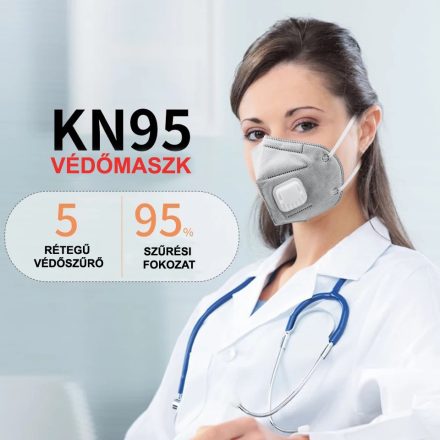 KN95 (FFP2) VÉDŐMASZK - 2db 