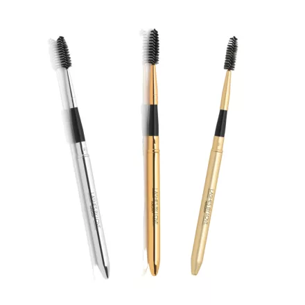 Lashes by Love összecsukható fémvázas szempilla spirálkefék választható ezüst, arany és rose gold színekben
