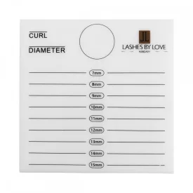 Lashes by Love dupla akril szempillatartó paletta 7-15 mm közötti méretszámozással