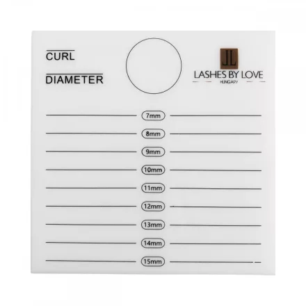 Lashes by Love dupla akril szempillatartó paletta 7-15 mm közötti méretszámozással