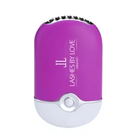 Fehér színű kompakt Lashes by Love mini ventilátor szempillaépítéshez és ragasztó szárításához