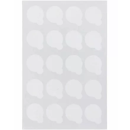 Öntapadós fehér papír ragasztótartó lap Jade kőre és palettára történő rögzítéshez