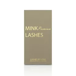Lashes by Love Premium Volume Mink 0.10 C-íves, mélyfekete, selymes fényű 18 soros műszempilla tálca 6 mm-es fix hosszal szempilla stylistoknak