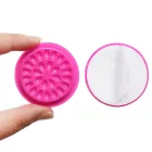 Öntapadós műanyag ragasztótartó tálka szempilla ragasztóhoz pink színben