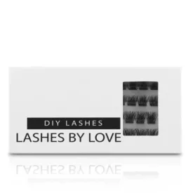 DIY MŰSZEMPILLA D-MIX - FLIRTLashes by Love DIY Műszempilla FLIRT tálca 8-10-12-14 mm D-ívű keresztezett dús tincsekkel a otthoni pillaépítéshez