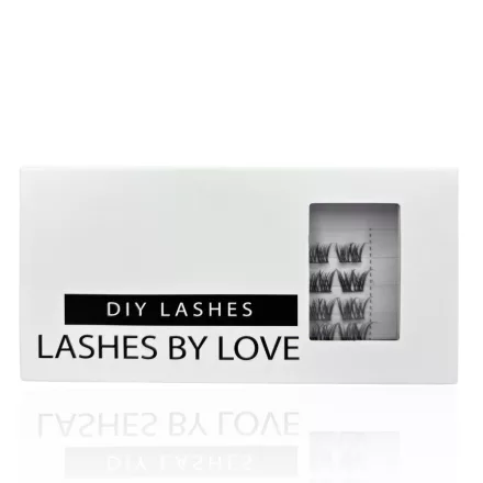Lashes by Love DIY Műszempilla DATE NIGHT tálca D-ívű, dús tincsekkel a professzionális otthoni pillaépítéshez